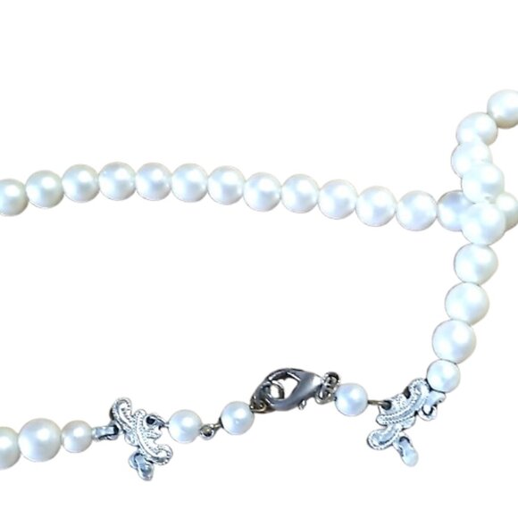 Faux Pearl Single Strand Necklace - Picture 14 of 14